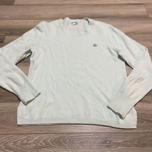 J.Crew XL Cashmere Sweater Pullover V Neck‎ Relaxed Fit Mint Green